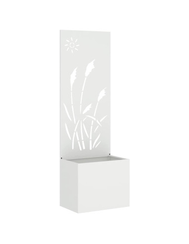 Schermo per privacy in giardino Traforo Bianco 50 x 140 cm