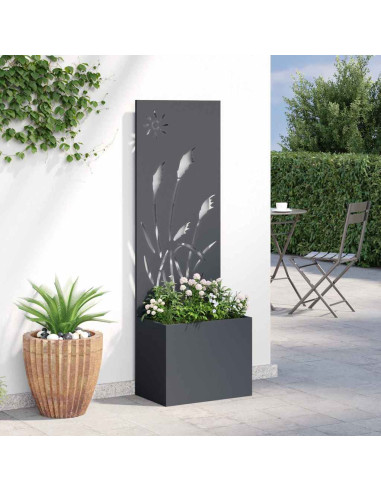 Schermo per privacy in giardino Traforo Antracite 50 x 140 cm