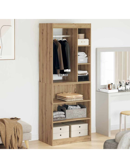 Guardaroba con lo scaffale rovere artigianale 77 x 48 x 102 cm