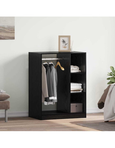 Guardaroba con lo scaffale Rovere Nero 77 x 48 x 102 cm