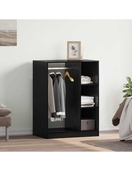 Guardaroba Rovere nero 77 x 48 x 102 cm Legno multistrato