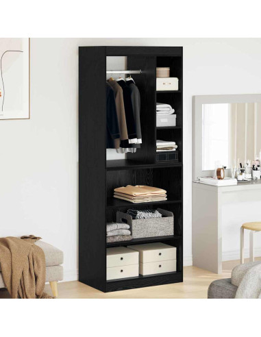 Guardaroba con lo scaffale Rovere Nero 77 x 48 x 102 cm