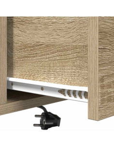 Armadio da Notte con cassetto Rovere Sonoma 42 x 41 x 56 cm 2