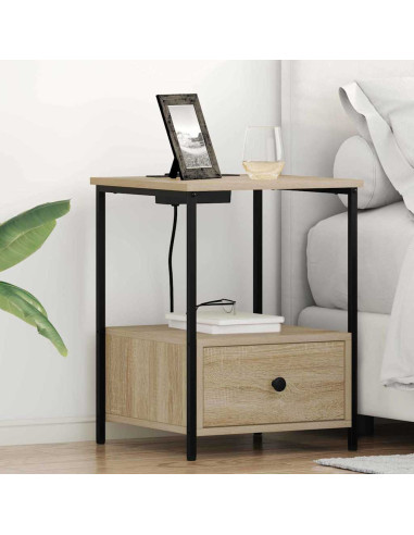 Armadio da Notte con cassetto Rovere Sonoma 42 x 41 x 56 cm