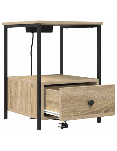 Armadio da Notte con cassetto Rovere Sonoma 42 x 41 x 56 cm