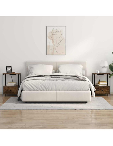 Armadio da Notte Rovere fumé 42 x 41 x 56 cm Legno multistrato