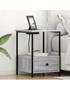 Armadio da Notte 2 pcs Grigio Sonoma 42 x 41 x 56 cm 2