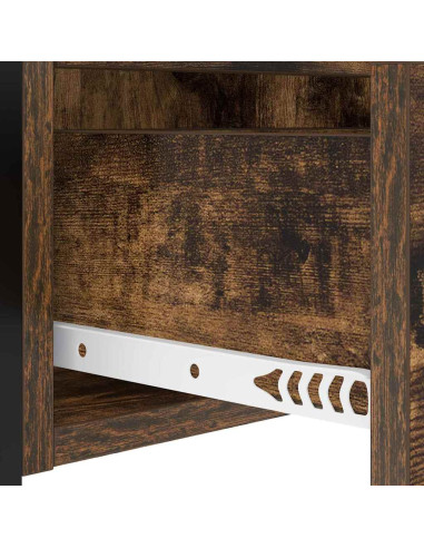 Armadio da Notte Rovere fumé 40 x 31 x 60 cm Legno multistrato