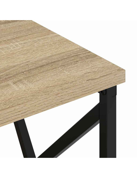 Comò con stazione di ricarica rovere sonoma Legno multistrato