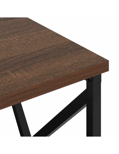 Comò con stazione di ricarica Rovere marrone Legno multistrato