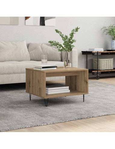 Tavolino da salotto rovere artigianale 60 x 50 x 40 cm