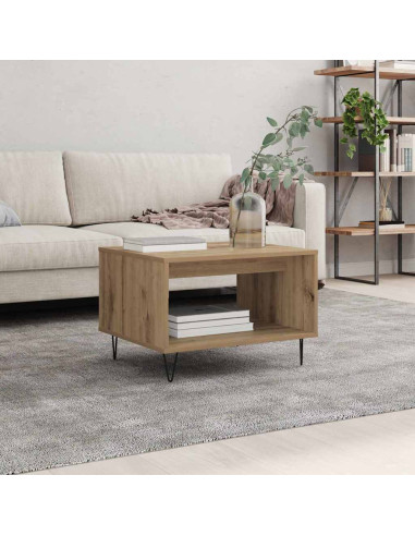 Tavolino da salotto rovere artigianale 60 x 50 x 40 cm