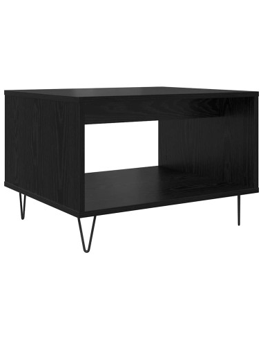 Tavolino da salotto Rovere nero 60 x 50 x 40 cm