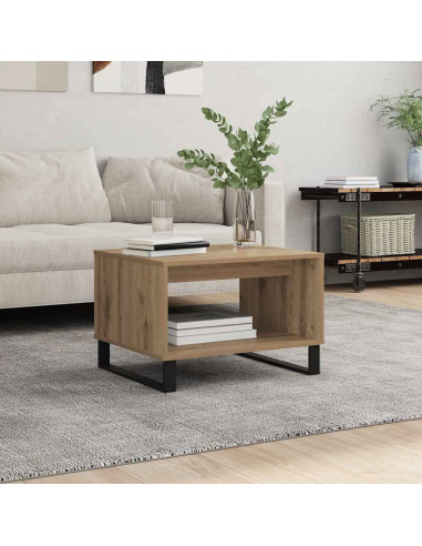 Tavolino da salotto rovere artigianale 60 x 50 x 40 cm