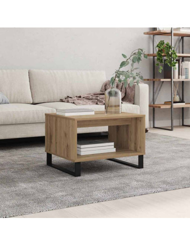 Tavolino da salotto rovere artigianale 60 x 50 x 40 cm