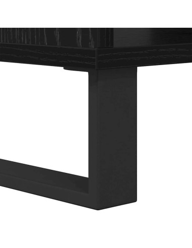 Tavolino da salotto Rovere nero 60 x 50 x 40 cm