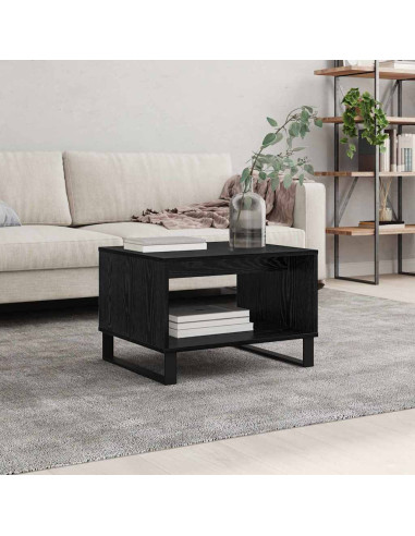 Tavolino da salotto Rovere nero 60 x 50 x 40 cm
