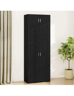 Armadio 3 pcs Rovere Nero 2