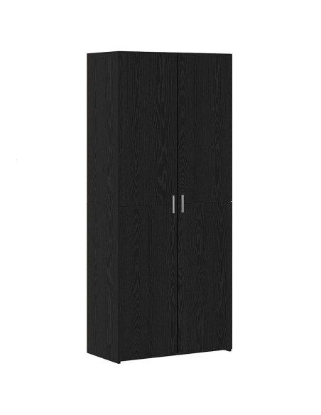 Armadio Rovere nero 80 x 41 x 225 cm Legno multistrato