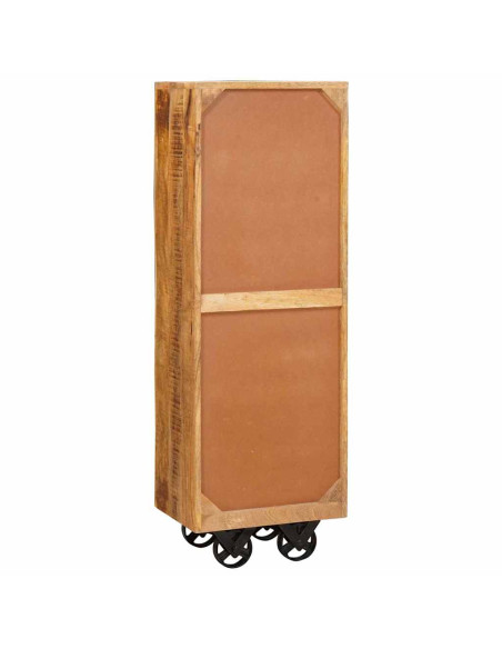 Credenza Marrone 40 x 30 x 120.5 cm legno massello di mango