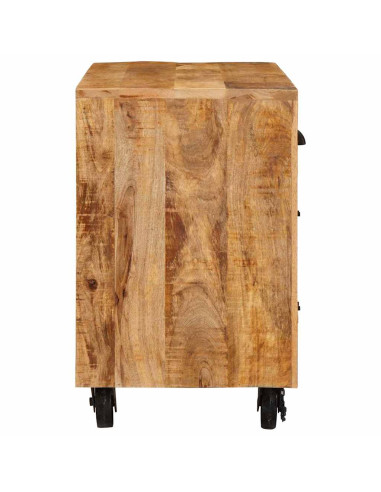 Mobile laterale Marrone 70 x 38 x 63 cm legno massello di mango