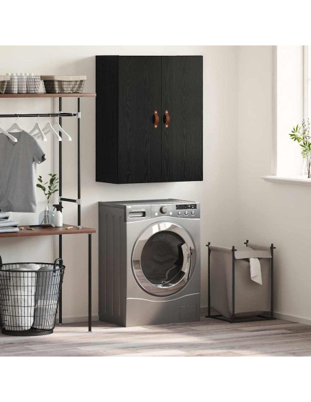 Armadietto a muro Rovere Nero 69,5 x 34 x 90 cm