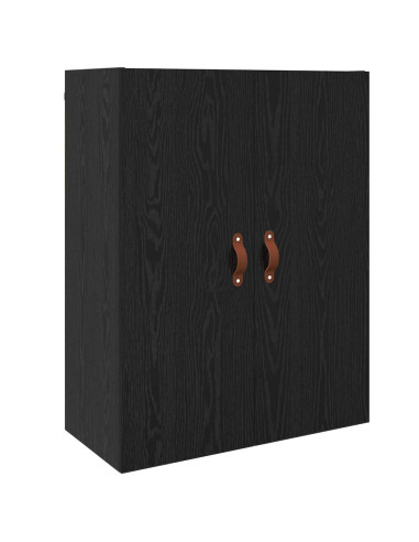 Armadietto a muro Rovere Nero 69,5 x 34 x 90 cm