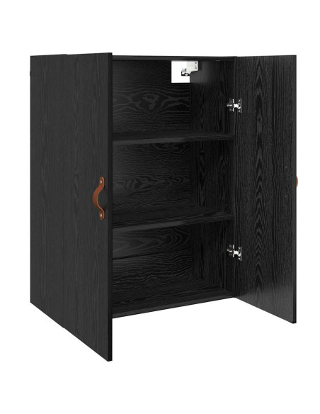 Armadietto a muro Rovere Nero 69,5 x 34 x 90 cm