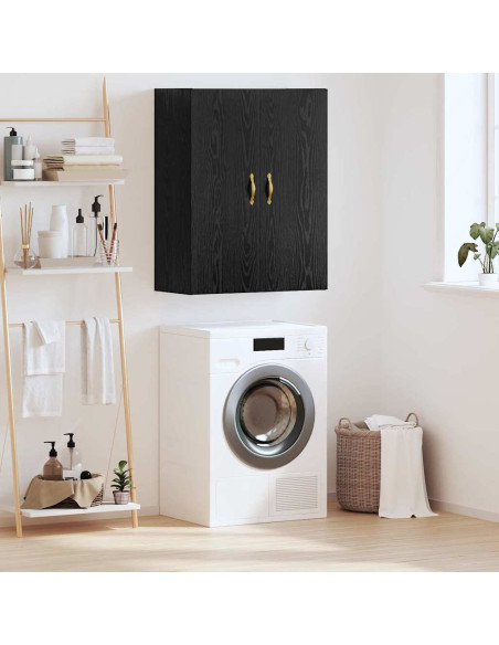 Armadietto a muro Rovere Nero 69,5 x 34 x 90 cm