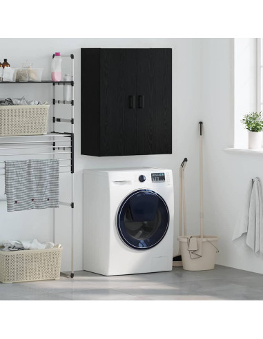 Armadietto a muro Rovere Nero 69,5 x 34 x 90 cm