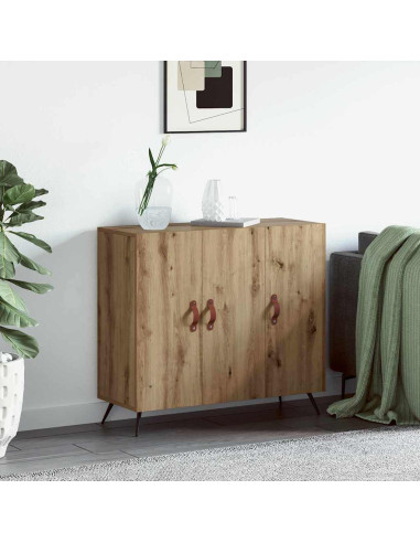 Credenza Rovere artigianale 89,5 x 34 x 80 cm Legno multistrato