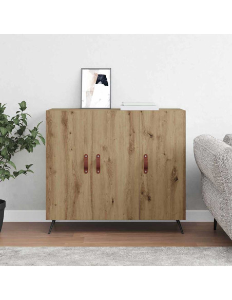 Credenza Rovere artigianale 89,5 x 34 x 80 cm Legno multistrato