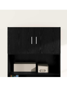 Armadietto a muro Rovere nero 80 x 42.5 x 40 cm 2
