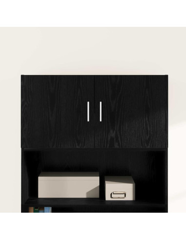Armadietto a muro Rovere nero 80 x 42.5 x 40 cm