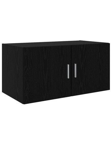 Armadietto a muro Rovere nero 80 x 42.5 x 40 cm