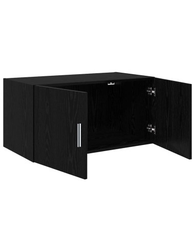 Armadietto a muro Rovere nero 80 x 42.5 x 40 cm
