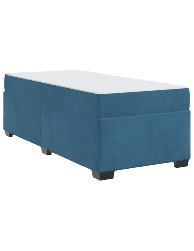 Struttura del letto Blu Scuro 100 x 200 cm Tessuto