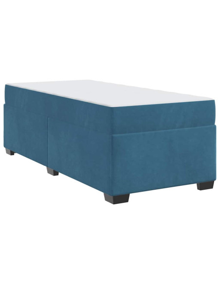 Struttura del letto Blu scuro 100 x 200 cm Velluto