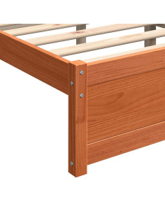 Struttura del letto Marrone cerato 205.5 x 95.5 x 51 cm 2