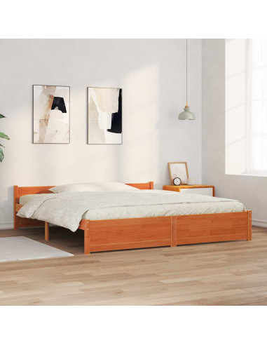 Struttura del letto Marrone cerato 205.5 x 95.5 x 51 cm