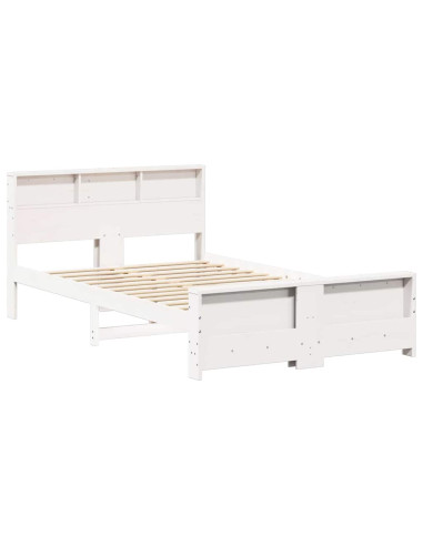 Struttura del letto Bianco 140 x 190 cm Legno multistrato