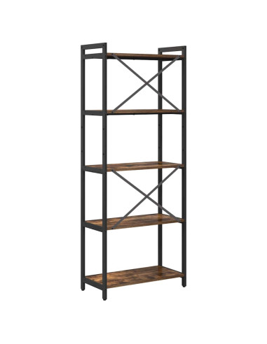 Libreria Rovere fumé 60 x 30 x 155 cm Legno multistrato