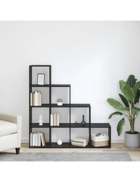 Libreria divisoria Rovere nero 131.5 x 29 x 131.5 cm