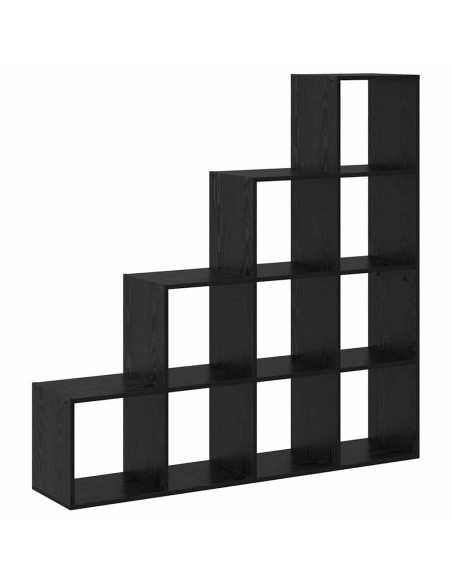 Libreria divisoria Rovere nero 131.5 x 29 x 131.5 cm