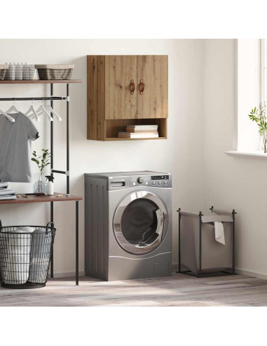 Armadietto a muro rovere artigianale 60 x 31 x 70 cm