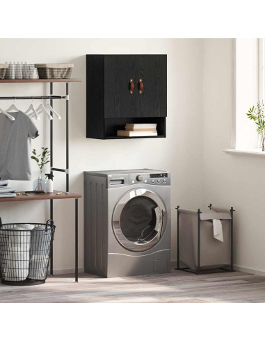 Armadietto a muro Rovere nero 60 x 31 x 70 cm Legno multistrato