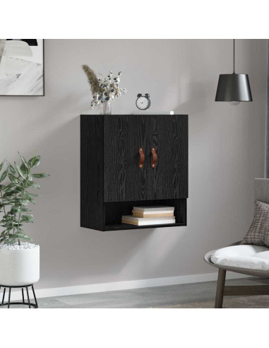Armadietto a muro Rovere nero 60 x 31 x 70 cm Legno multistrato