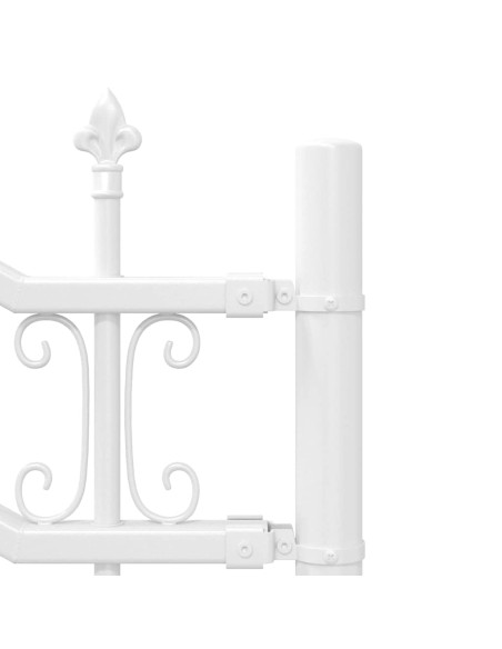 Recinzione da giardino Bianco 140 cm