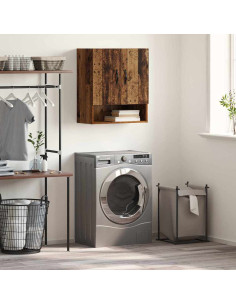 Mobiletto a muro Legno vecchio 60 x 31 x 70 cm 2