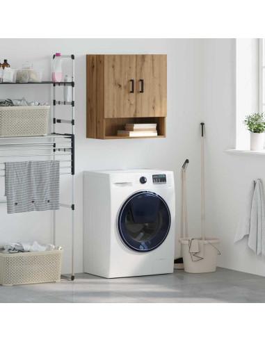 Armadietto a muro rovere artigianale 60 x 31 x 70 cm